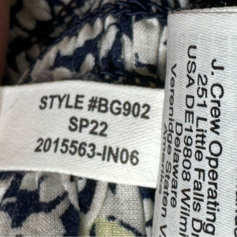 J Crew Factory Floral Print Puff Sleeve Smocked Peplum Top Sz S - Picture 12 of 12